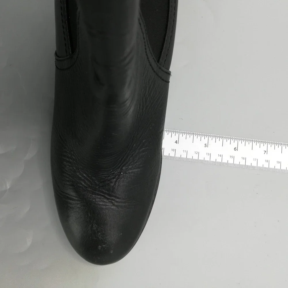 Michael Kors Shoes Womens Boots Ankle Bootie Black Leather‎ Wedge Thea 8.5